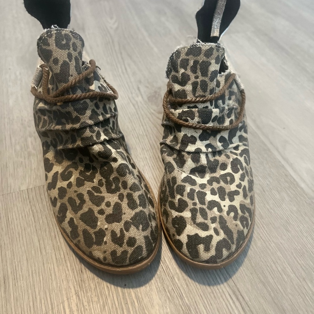 Leopard Print Ankle Boots